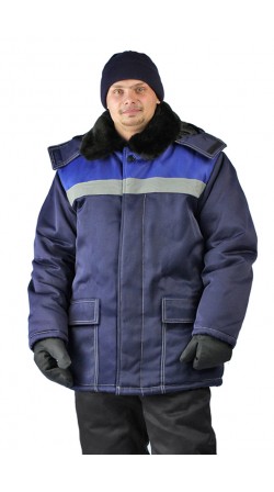 Куртка Урал мужская зимняя темно-синяя